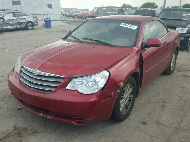 1C3LC55R48N271803 - 2008 CHRYSLER SEBRING RED photo 2