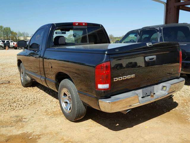 1D7HA16N52J145241 - 2002 DODGE RAM 1500 BLACK photo 3