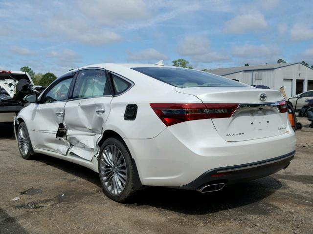 4T1BK1EB8GU212601 - 2016 TOYOTA AVALON XLE WHITE photo 3
