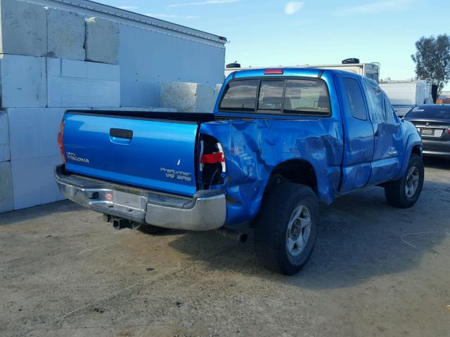 5TETU62N68Z507963 - 2008 TOYOTA TACOMA PRE BLUE photo 4