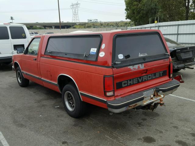 1GCCS14Z4P8131191 - 1993 CHEVROLET S TRUCK S1 RED photo 3