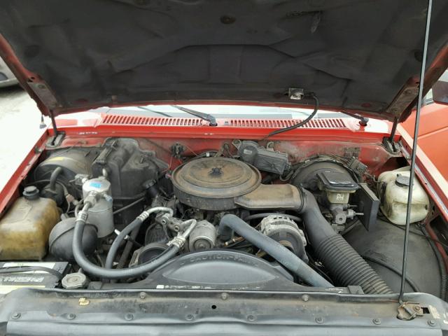 1GCCS14Z4P8131191 - 1993 CHEVROLET S TRUCK S1 RED photo 7