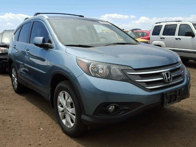 5J6RM4H77DL057248 - 2013 HONDA CR-V EX-L BLUE photo 1