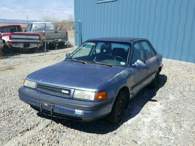 JM1BG2264L0190441 - 1990 MAZDA PROTEGE LX BLUE photo 2