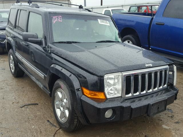 1J8HG58266C122685 - 2006 JEEP COMMANDER BLACK photo 1