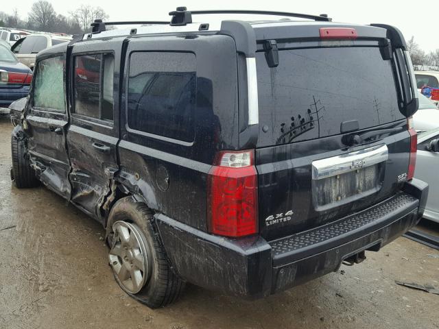 1J8HG58266C122685 - 2006 JEEP COMMANDER BLACK photo 3