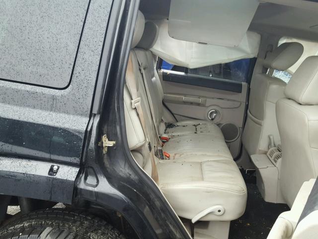 1J8HG58266C122685 - 2006 JEEP COMMANDER BLACK photo 6