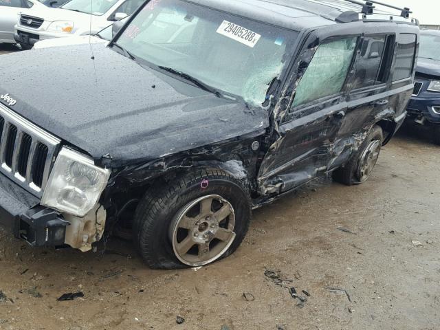 1J8HG58266C122685 - 2006 JEEP COMMANDER BLACK photo 9