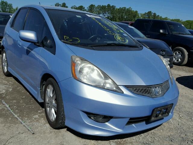 JHMGE88409S042447 - 2009 HONDA FIT SPORT BLUE photo 1