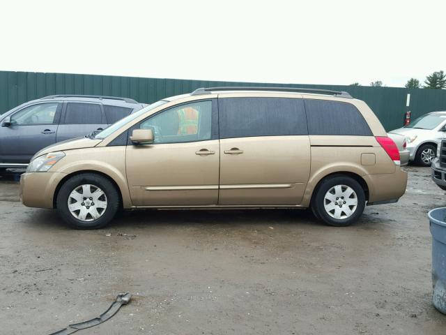 5N1BV28U24N364230 - 2004 NISSAN QUEST S BROWN photo 9