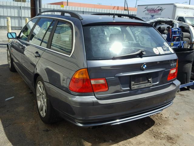 WBAAW334X1ET43242 - 2001 BMW 325 IT GRAY photo 3