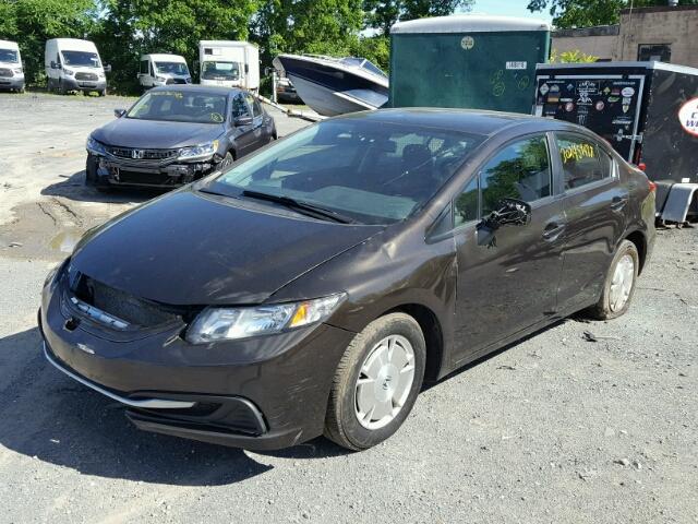 2HGFB2F69DH529221 - 2013 HONDA CIVIC HF GRAY photo 2