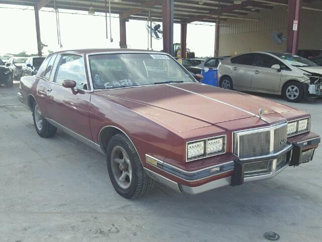 1G2AK37H0EB212411 - 1984 PONTIAC GRAND PRIX MAROON photo 1