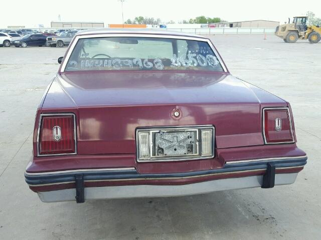 1G2AK37H0EB212411 - 1984 PONTIAC GRAND PRIX MAROON photo 10