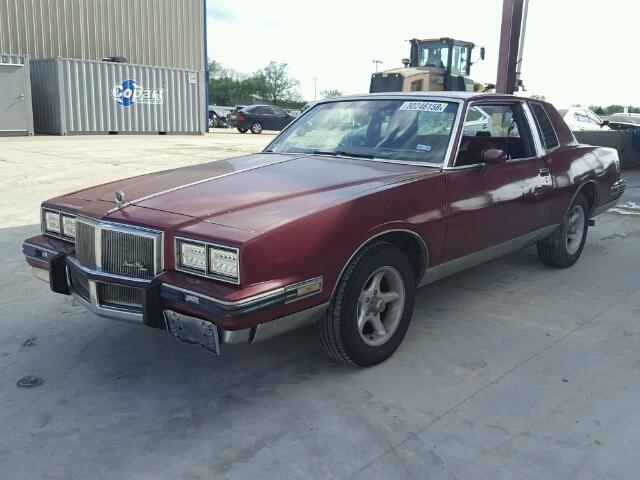 1G2AK37H0EB212411 - 1984 PONTIAC GRAND PRIX MAROON photo 2