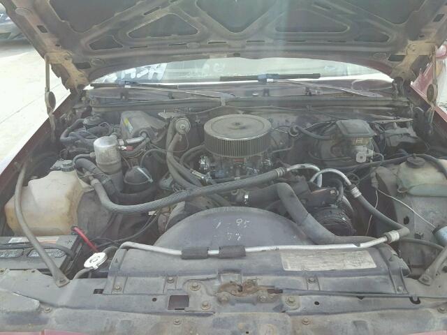 1G2AK37H0EB212411 - 1984 PONTIAC GRAND PRIX MAROON photo 7