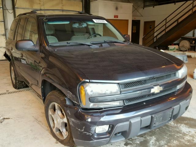 1GNDT13S352275022 - 2005 CHEVROLET TRAILBLAZE GRAY photo 1