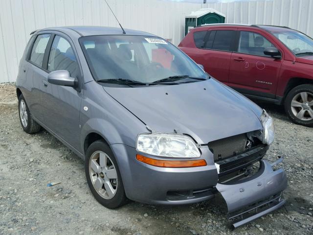 KL1TD66698B259707 - 2008 CHEVROLET AVEO BASE GRAY photo 1