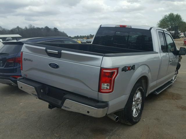 1FTFX1EG8FFC51811 - 2015 FORD F150 SUPER SILVER photo 4