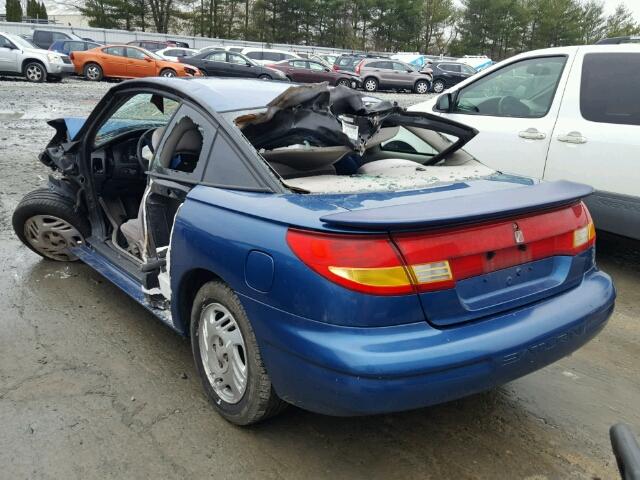 1G8ZY1270YZ123699 - 2000 SATURN SC2 BLUE photo 3