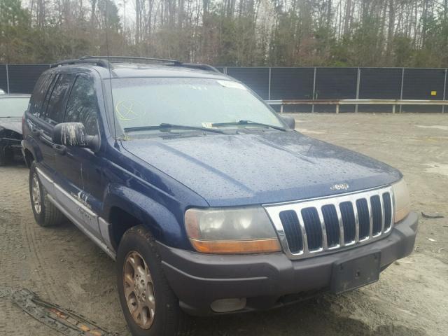 1J4GW48S3YC129302 - 2000 JEEP GRAND CHER BLUE photo 1