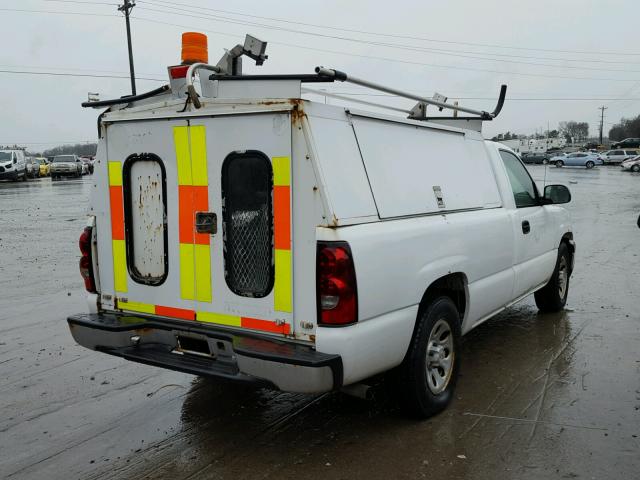 1GCEC14X27Z149087 - 2007 CHEVROLET SILVERADO WHITE photo 4