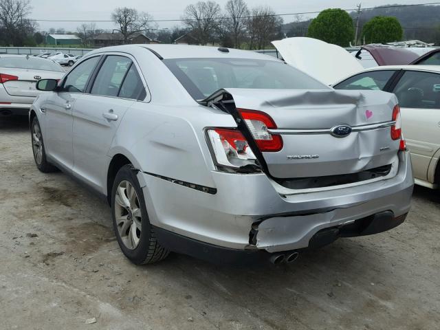 1FAHP2EW2AG136278 - 2010 FORD TAURUS SEL SILVER photo 3