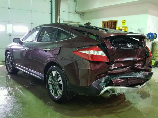 5J6TF2H59DL006059 - 2013 HONDA CROSSTOUR MAROON photo 3