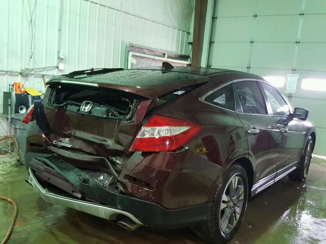 5J6TF2H59DL006059 - 2013 HONDA CROSSTOUR MAROON photo 4