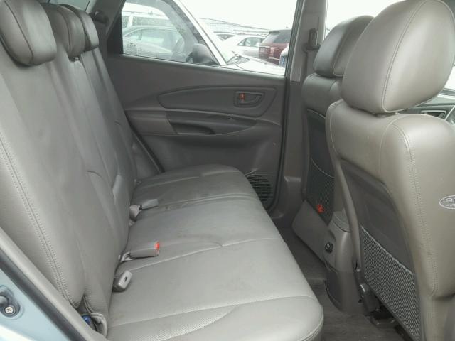 KM8JN12D06U451521 - 2006 HYUNDAI TUCSON GLS BLUE photo 6