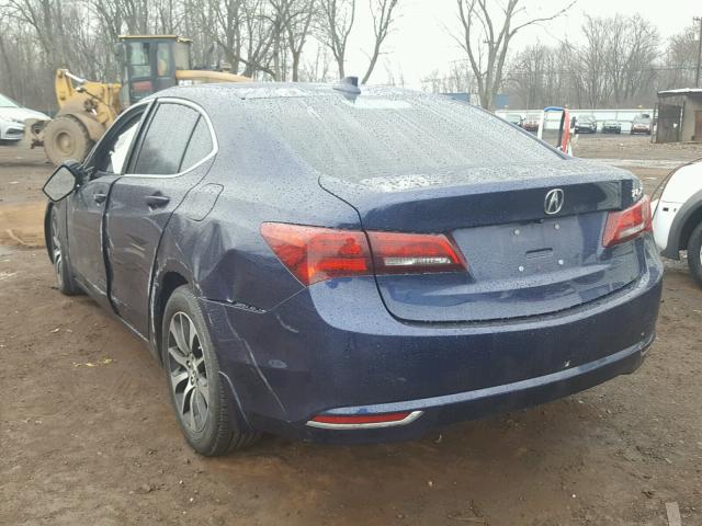 19UUB1F58FA013796 - 2015 ACURA TLX TECH 蓝色 照片 3