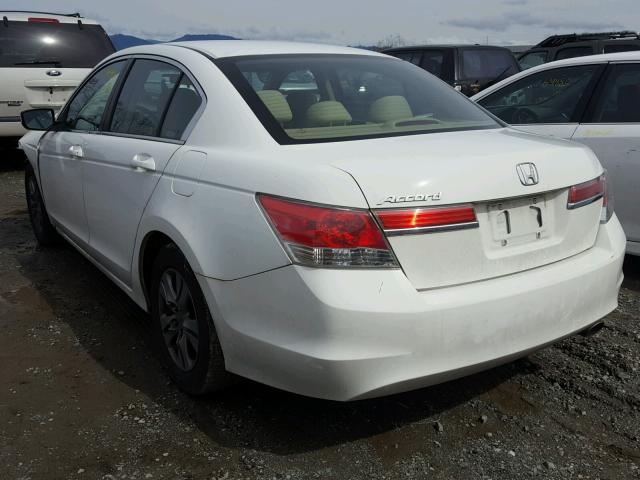 1HGCP2F42CA051241 - 2012 HONDA ACCORD LXP WHITE photo 3