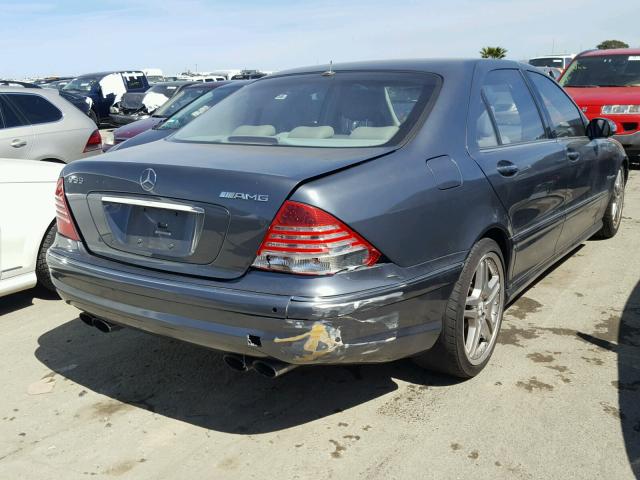 WDBNG74J16A462243 - 2006 MERCEDES-BENZ S 55 AMG GRAY photo 4