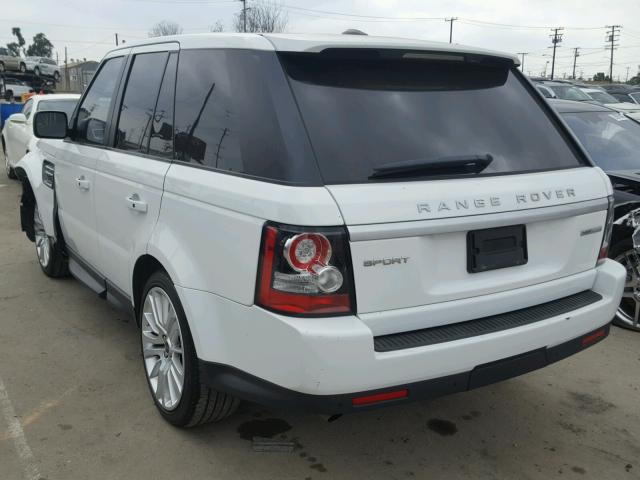 SALSK2D4XCA725379 - 2012 LAND ROVER RANGE ROVE WHITE photo 3