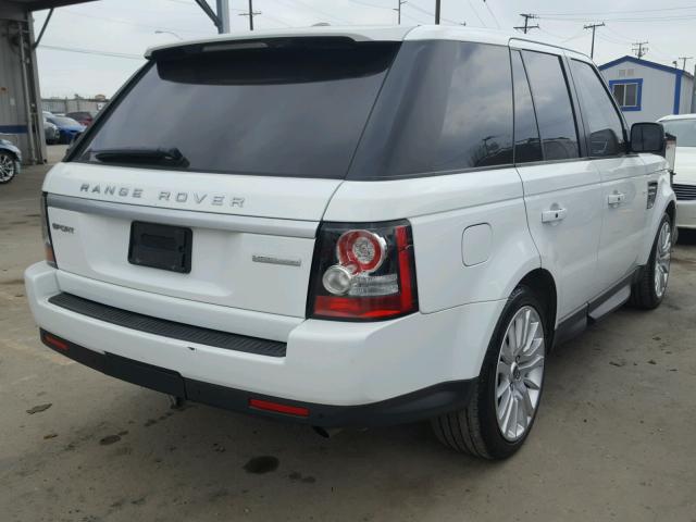 SALSK2D4XCA725379 - 2012 LAND ROVER RANGE ROVE WHITE photo 4