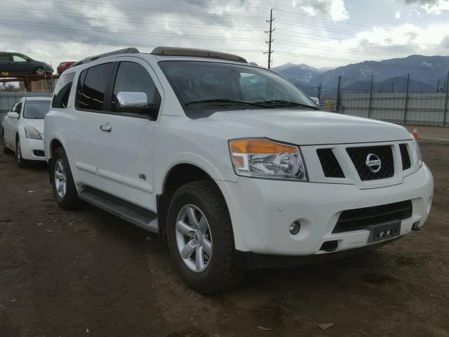 5N1AA08C28N600366 - 2008 NISSAN ARMADA SE WHITE photo 1