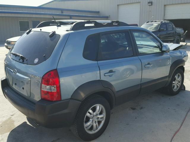 KM8JN12D07U669962 - 2007 HYUNDAI TUCSON SE GREEN photo 4