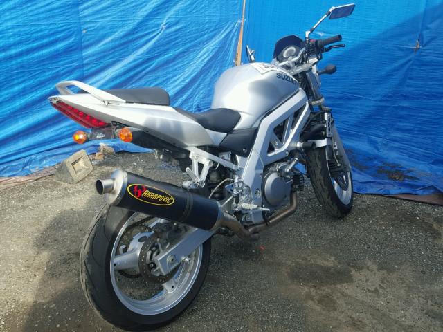 JS1VP53A532102285 - 2003 SUZUKI SV650 SILVER photo 4