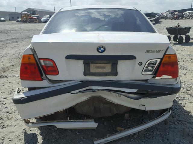 WBAAN37421NJ14258 - 2001 BMW 325 I WHITE photo 9