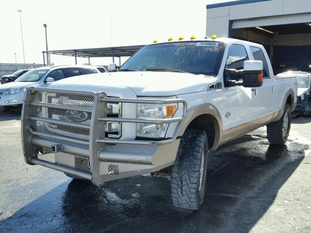 1FT7W2BT9BEA41264 - 2011 FORD F250 SUPER WHITE photo 2