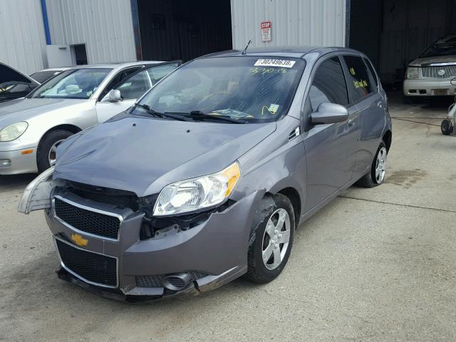 KL1TD6DE7BB209082 - 2011 CHEVROLET AVEO LS GRAY photo 2