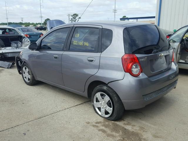 KL1TD6DE7BB209082 - 2011 CHEVROLET AVEO LS GRAY photo 3