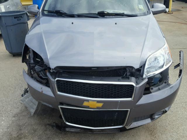 KL1TD6DE7BB209082 - 2011 CHEVROLET AVEO LS GRAY photo 7