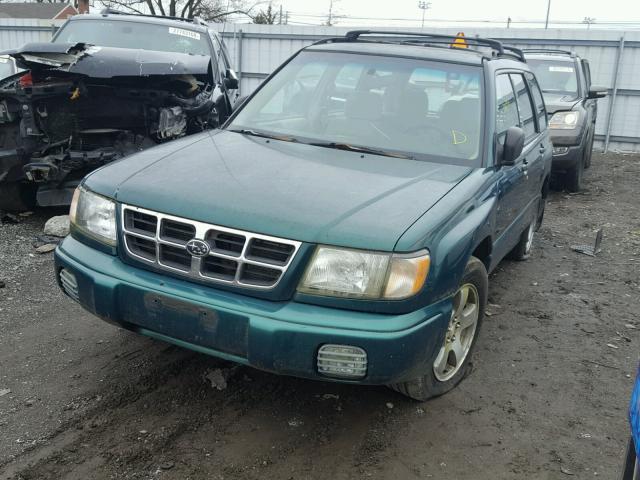 JF1SF6550WG776908 - 1998 SUBARU FORESTER S GREEN photo 2