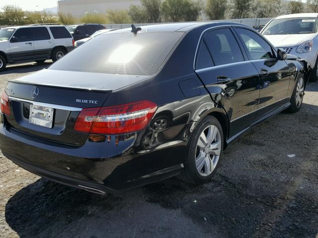 WDDHF2EB5BA513304 - 2011 MERCEDES-BENZ E 350 BLUE BLACK photo 4