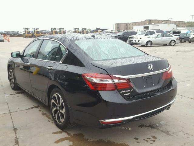 1HGCR2F79GA217829 - 2016 HONDA ACCORD EX BLACK photo 3