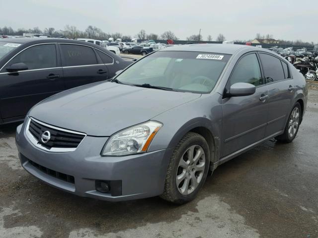 1N4BA41E07C846277 - 2007 NISSAN MAXIMA SE GRAY photo 2