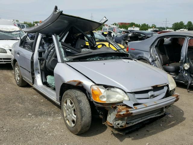 1HGES162X1L065485 - 2001 HONDA CIVIC DX SILVER photo 1