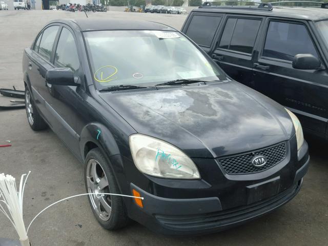 KNADE123766134846 - 2006 KIA RIO BLACK photo 1