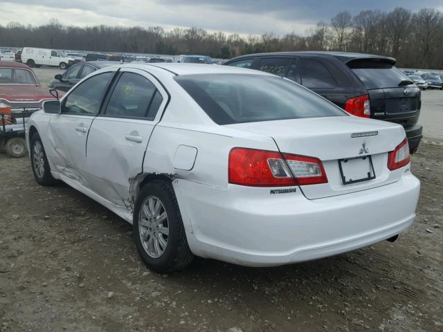 4A32B2FF1BE022344 - 2011 MITSUBISHI GALANT FE WHITE photo 3